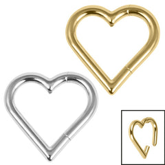 Heart Shaped Hinged Ring.