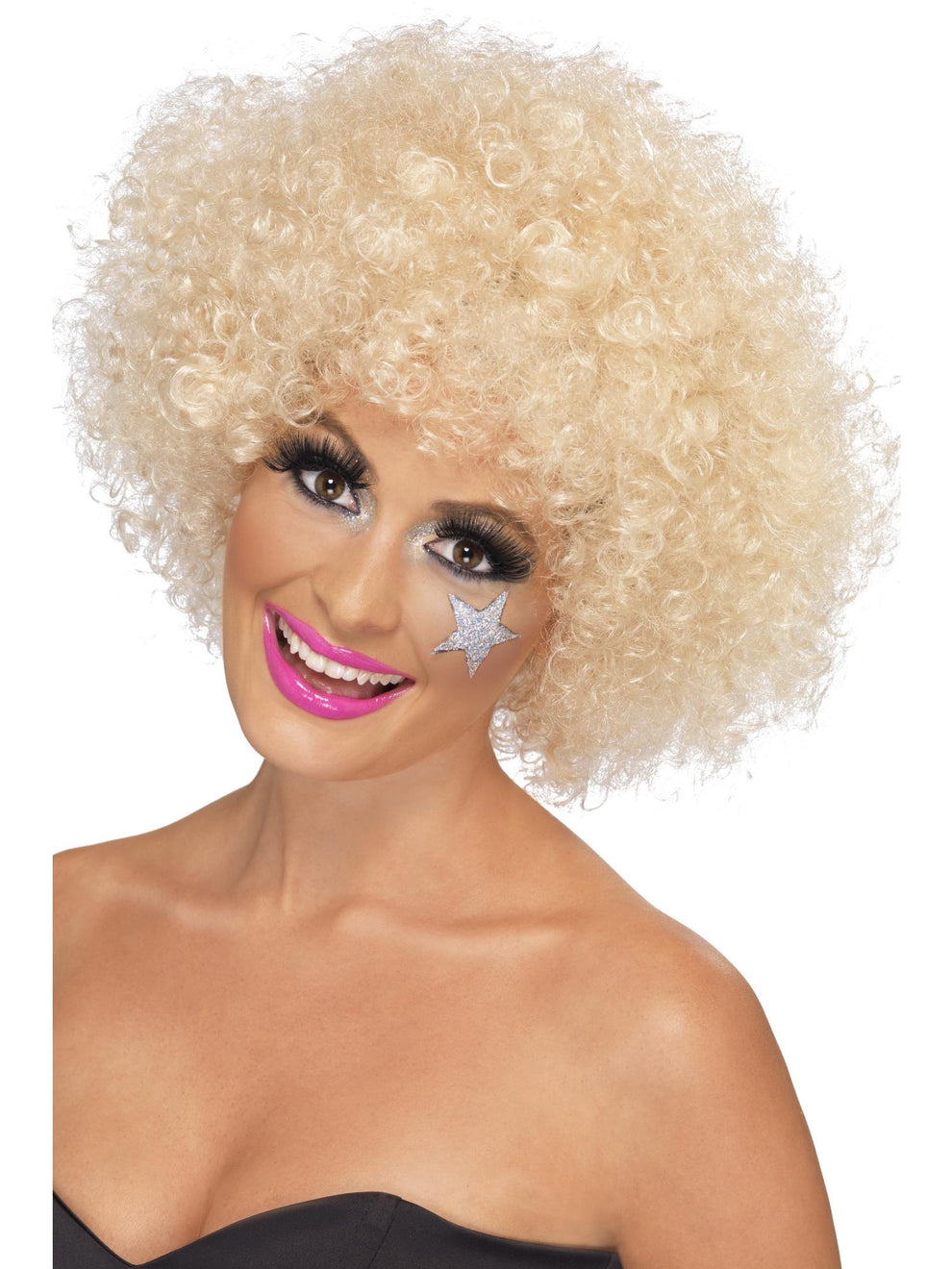70s Funky Afro Wig, Blonde