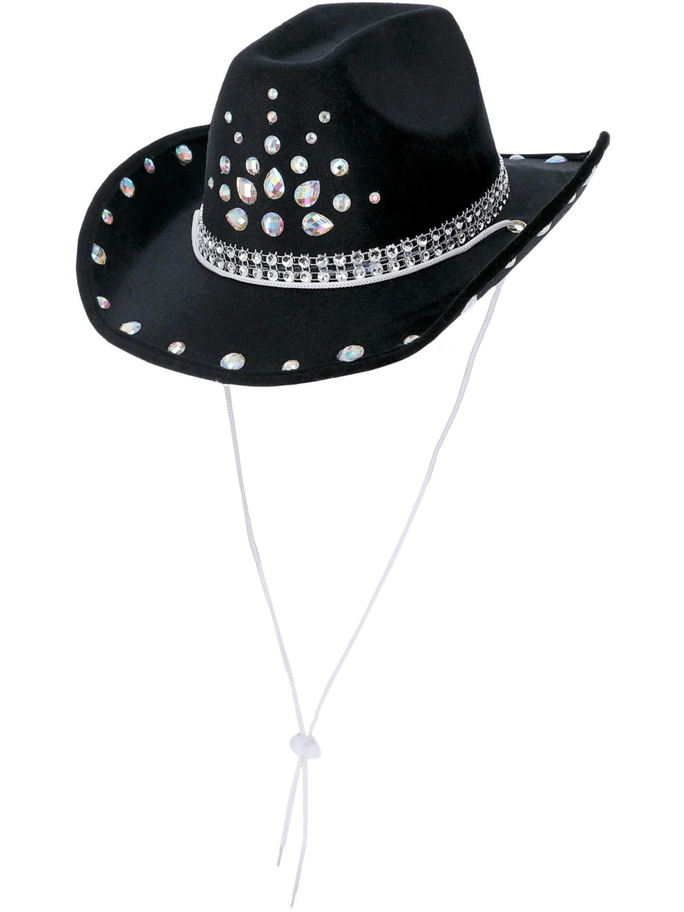 Black Rhinestone Cowgirl Hat