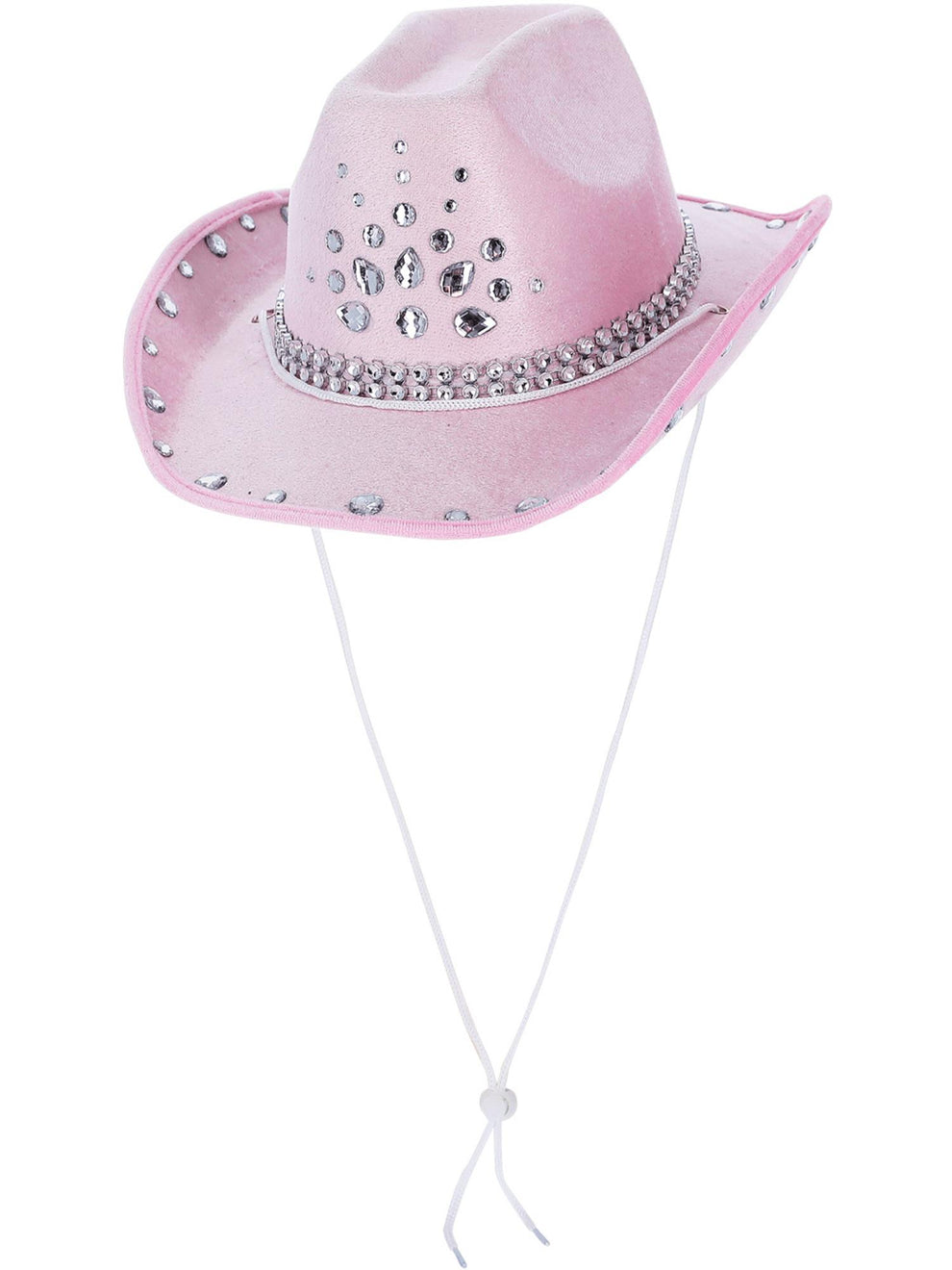 Light Pink Rhinestone Cowgirl Hat