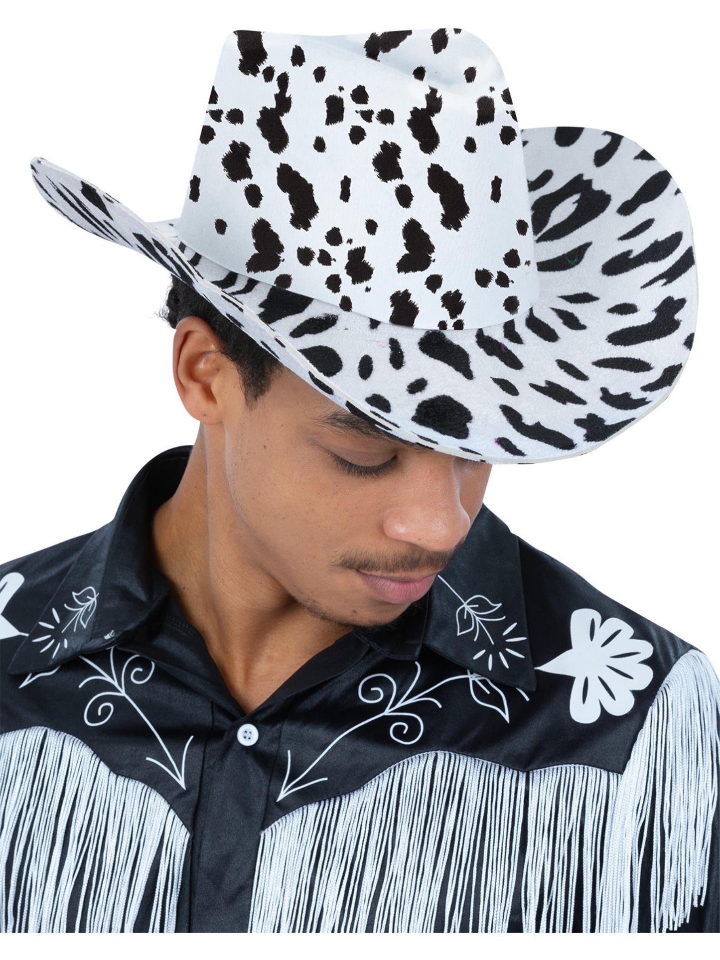 Smiffys Cow Print Cowboy Hat