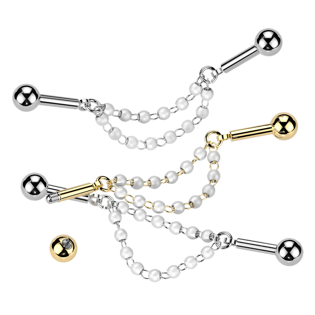 Pearl Double Chain Industrial Barbell.