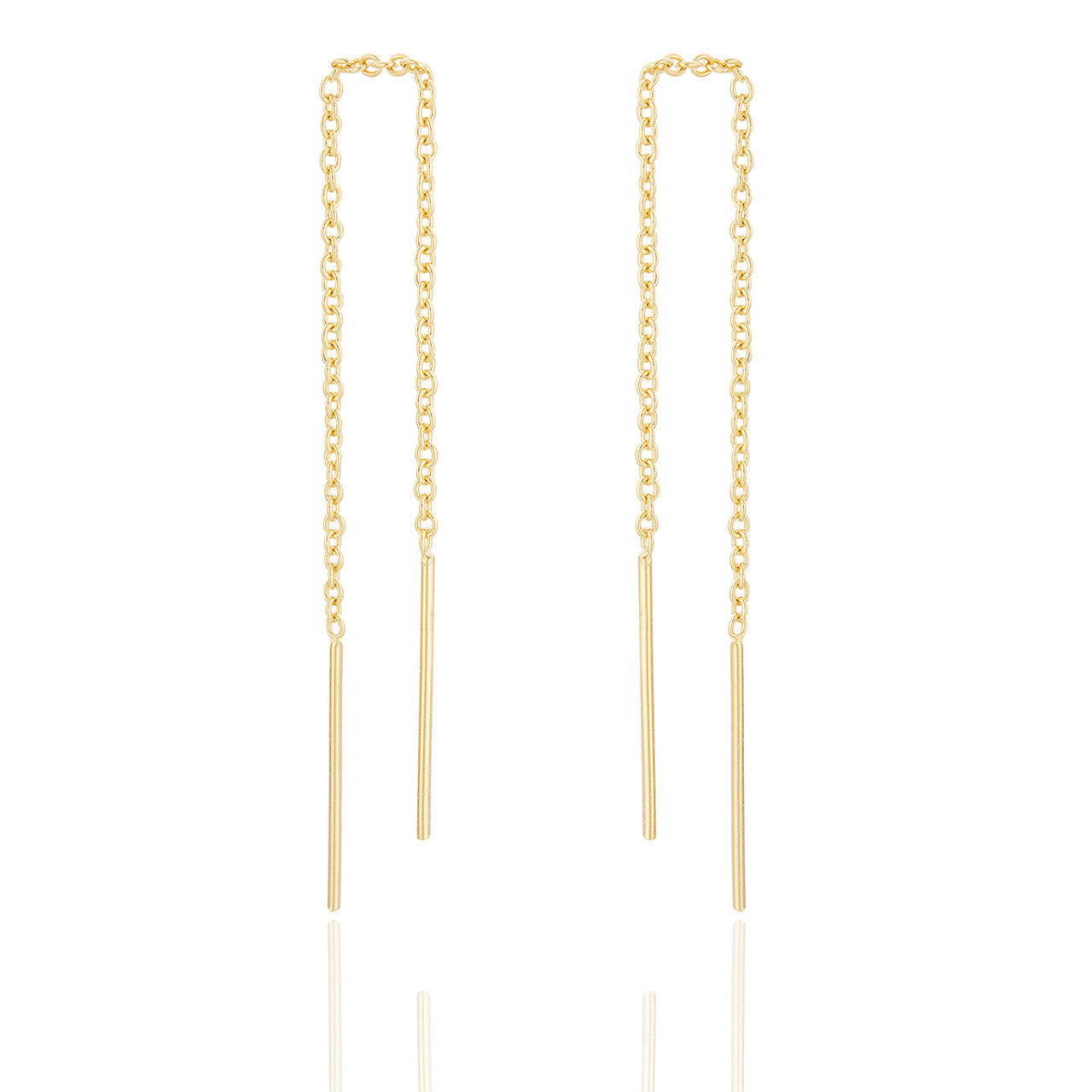 Lex Threader Earrings - Gold Plated