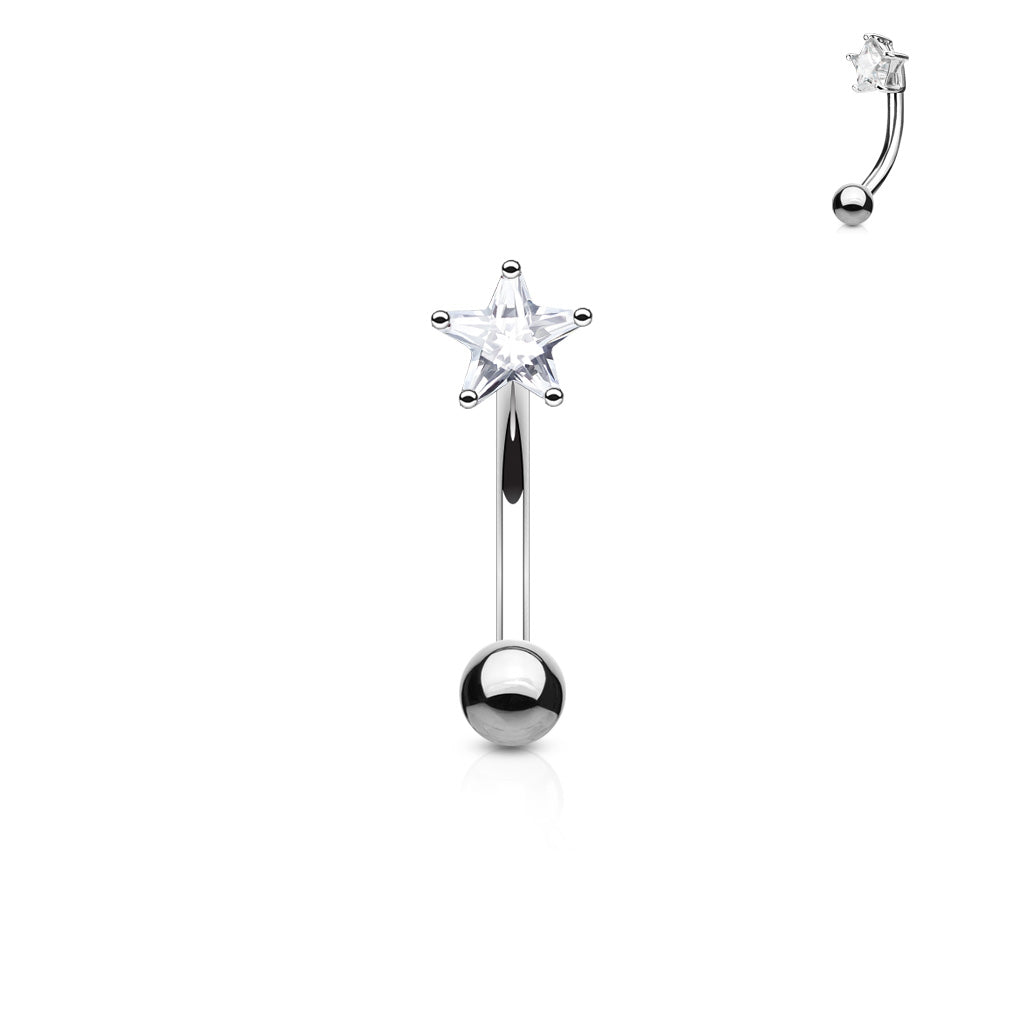 Single Star Curved Barbell.