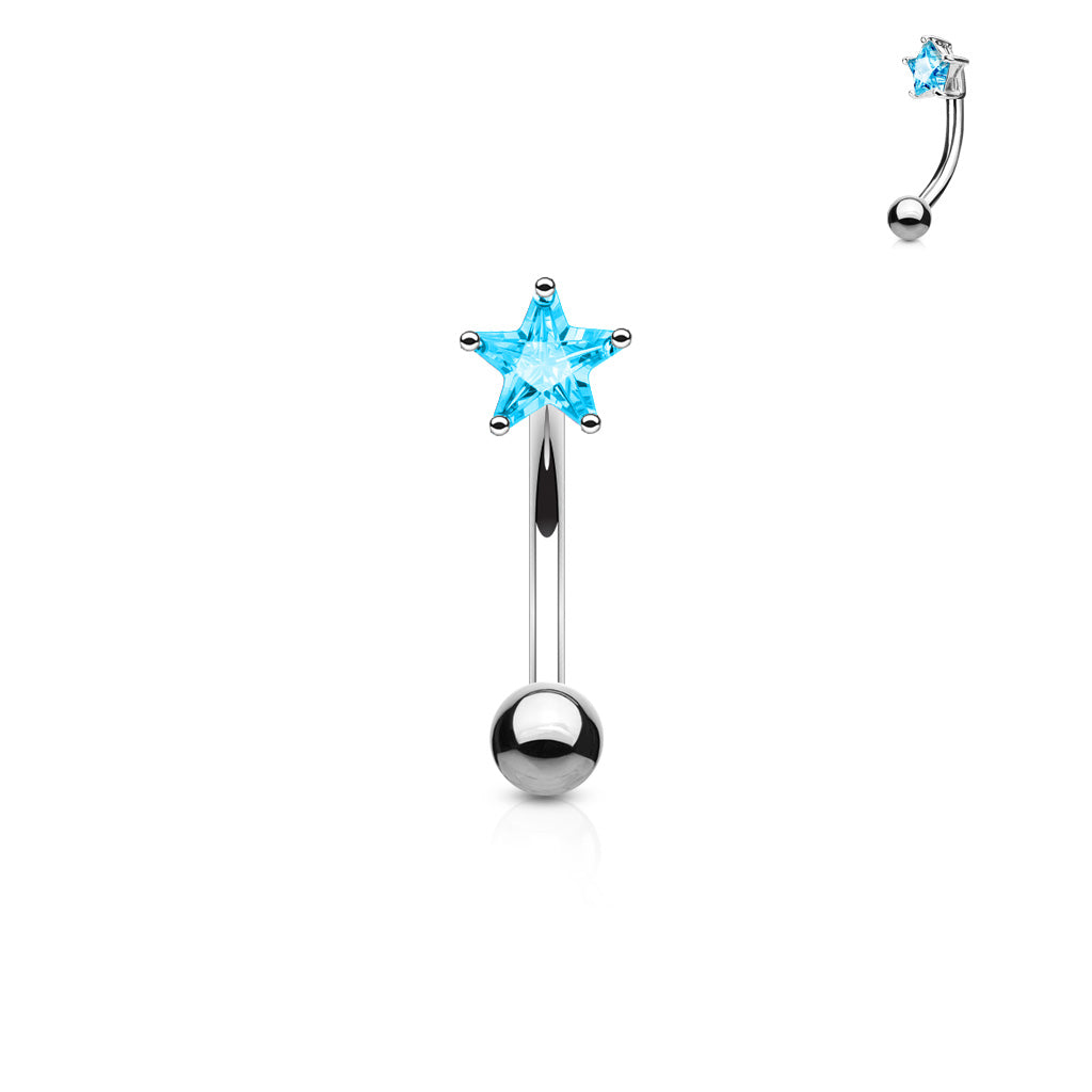 Single Star Curved Barbell.
