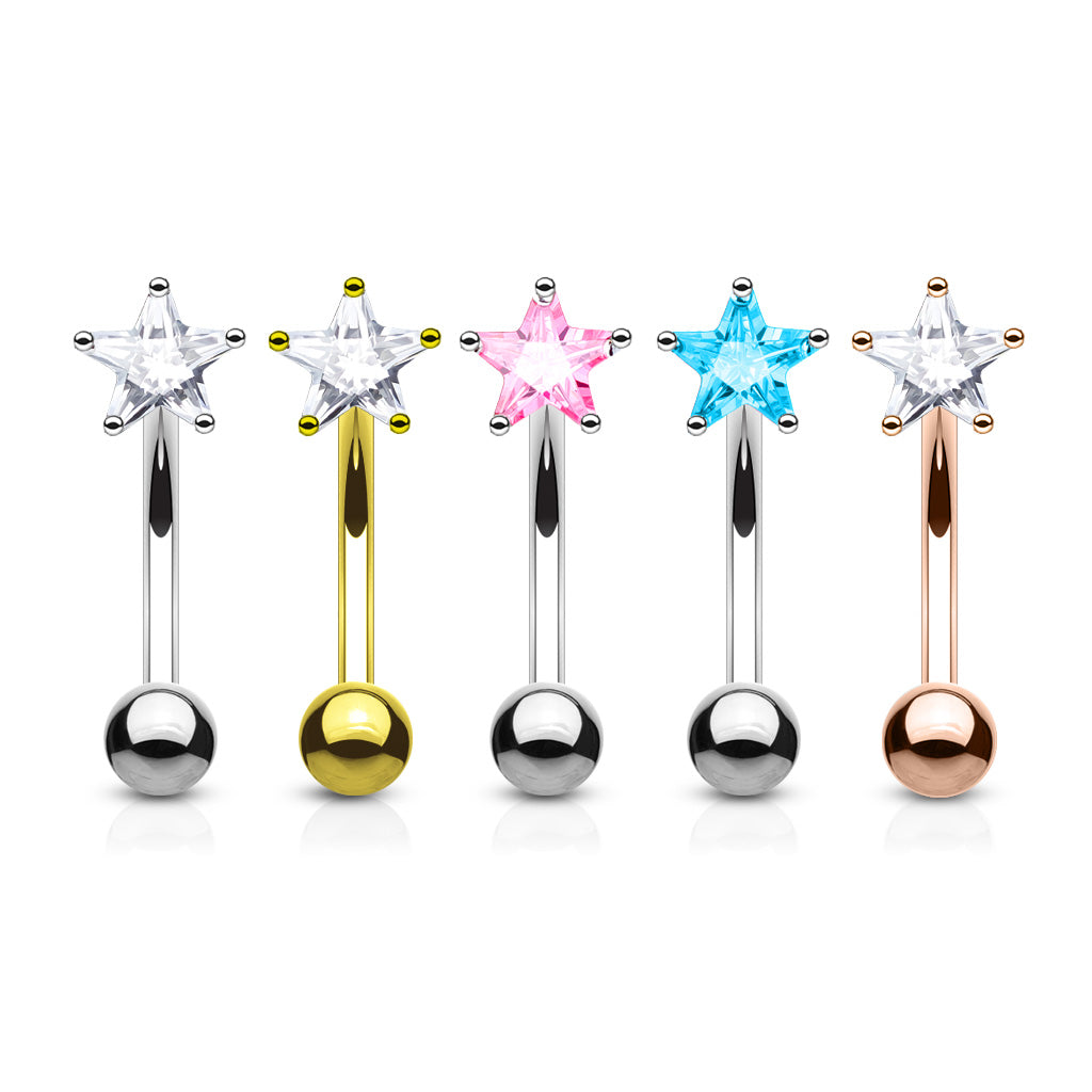 Single Star Curved Barbell.