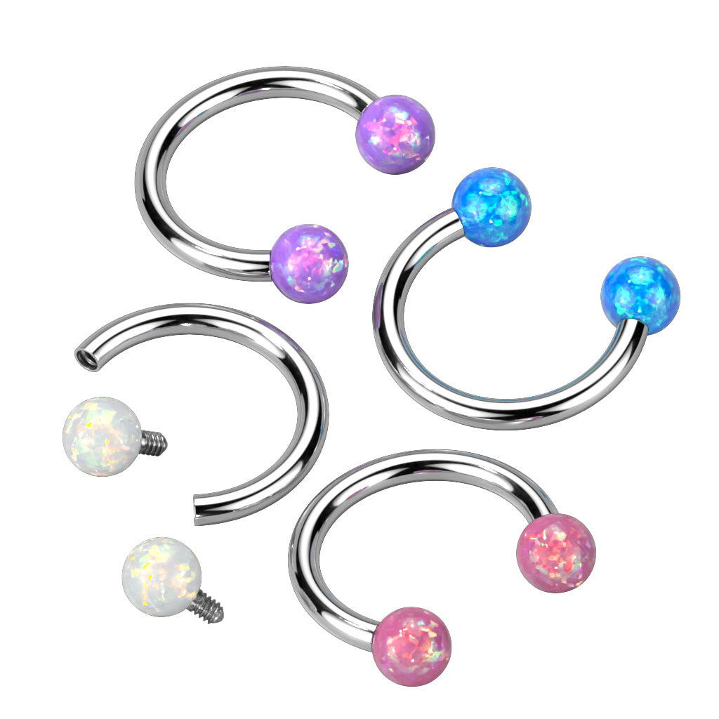 Opal Ball Horseshoe.