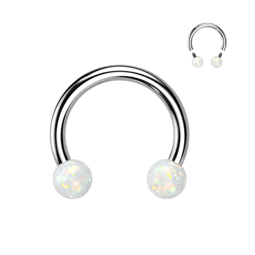 Opal Ball Horseshoe.