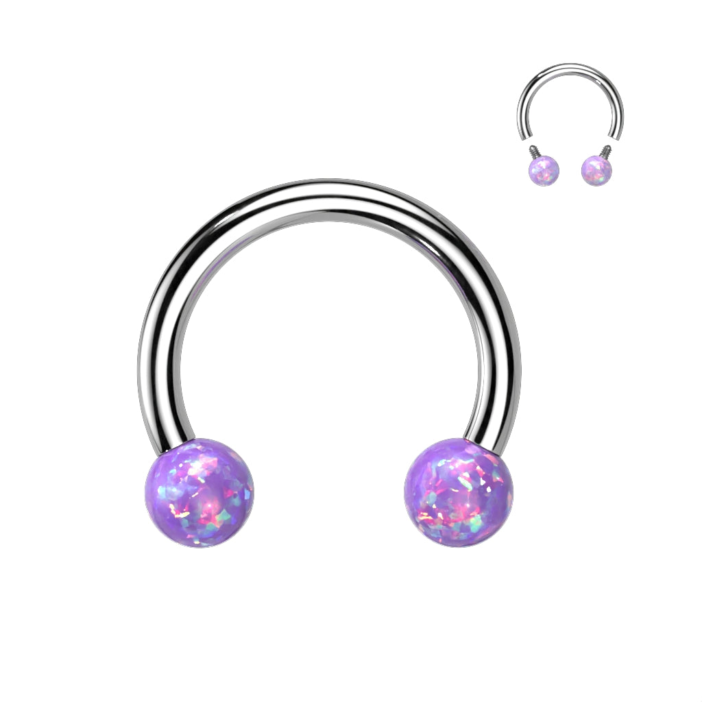 Opal Ball Horseshoe.