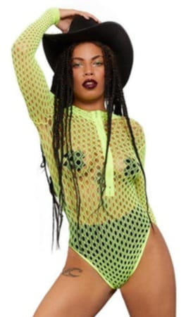 Long Sleeve Zipped Bodysuit