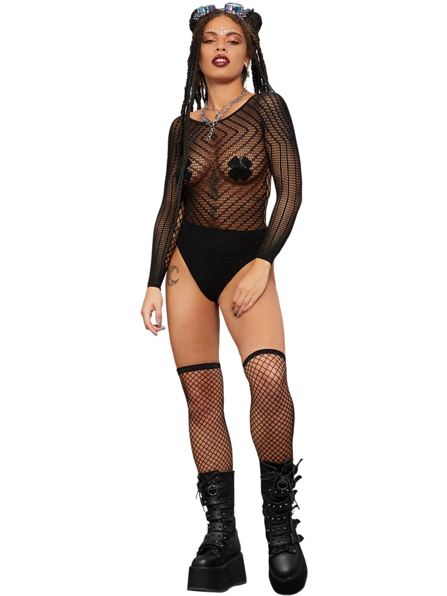 Chevron Long Sleeve Bodysuit