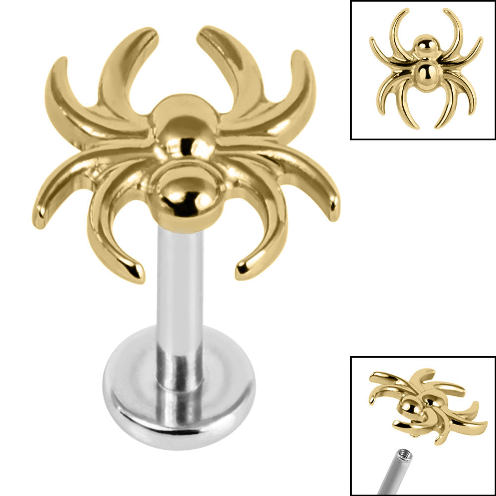 Titanium Spider Labret.