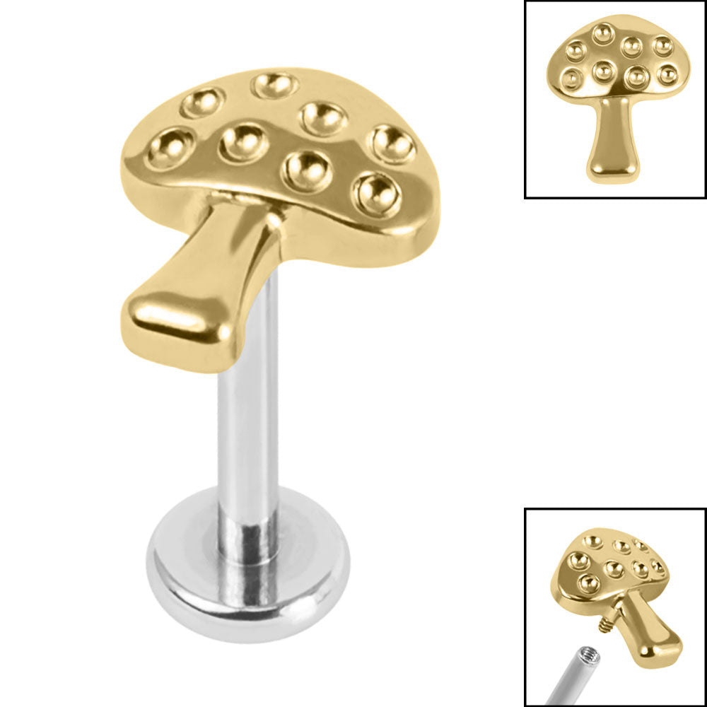 Titanium Toadstool Labret.
