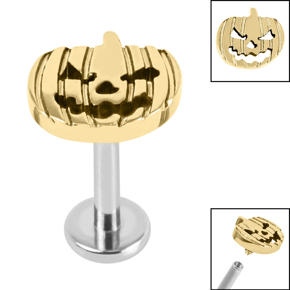 Titanium Pumpkin Labret.