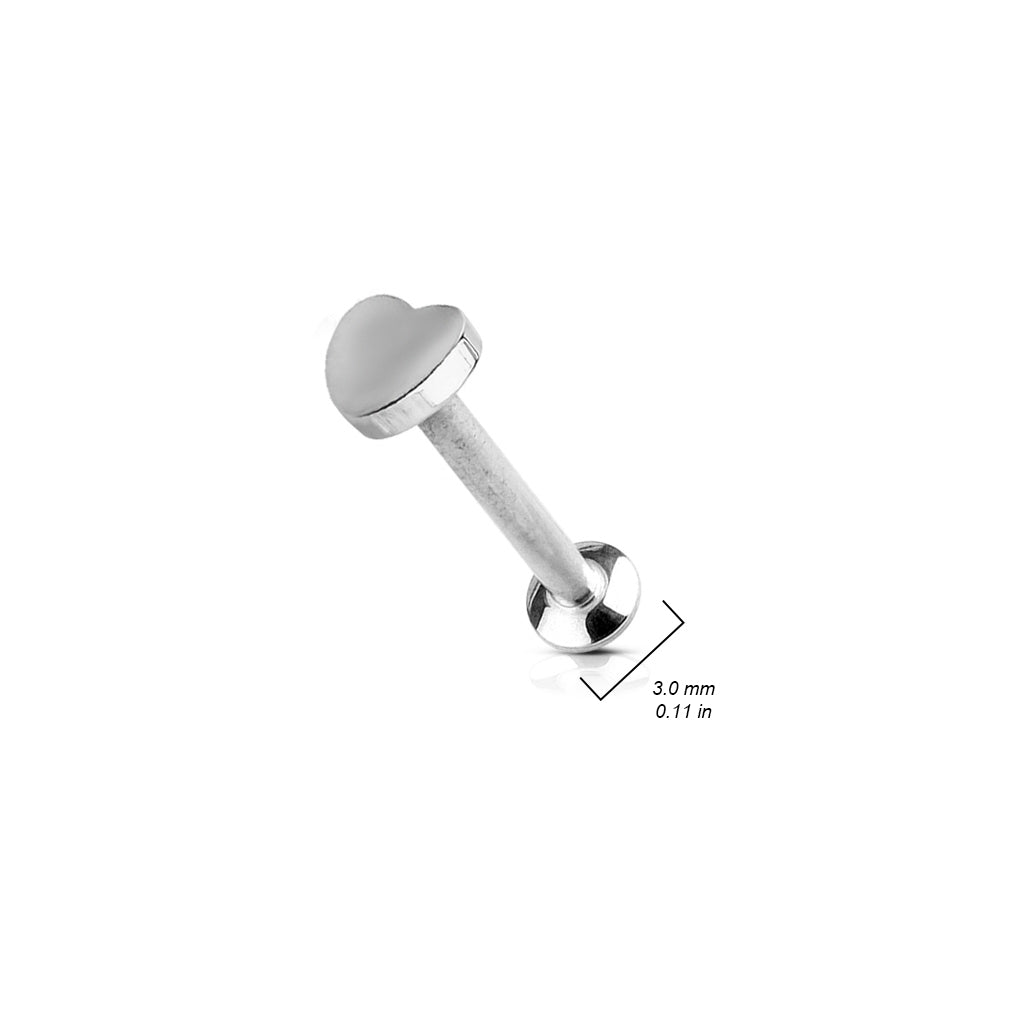 Flat Heart Labret.