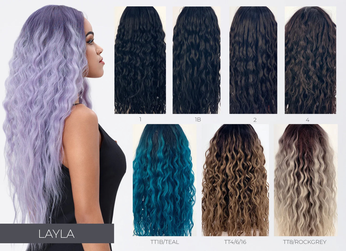 Layla Synthetic Wig Lace Front / Parting