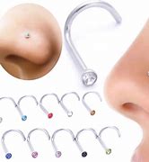 CZ Curled Nose Stud