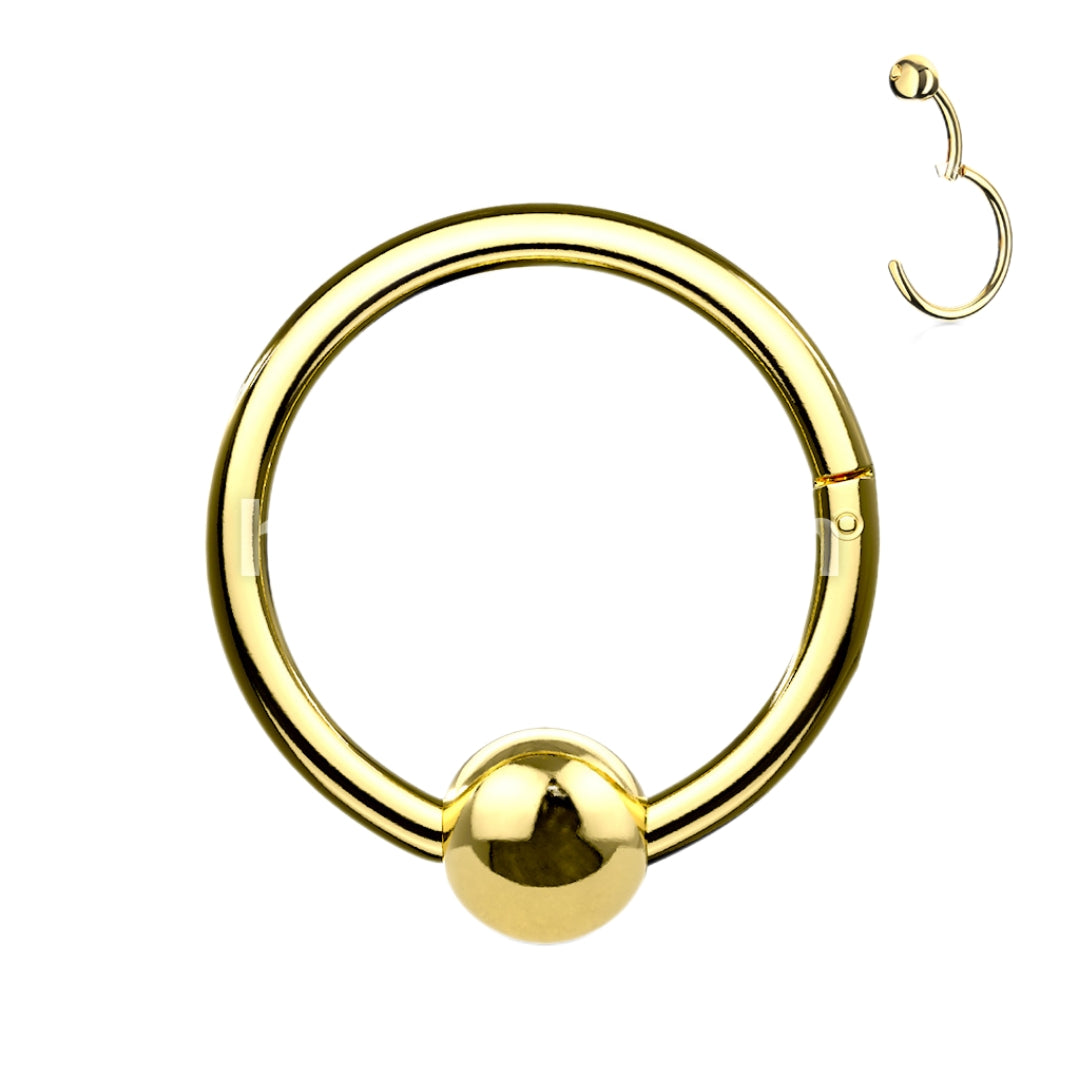 Hinged Segment Ring with Ball on the Hinge.