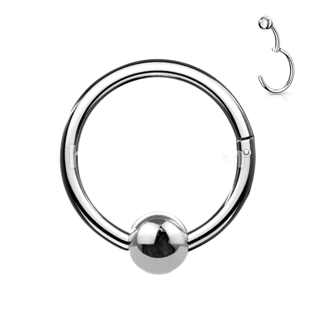 Hinged Segment Ring with Ball on the Hinge.