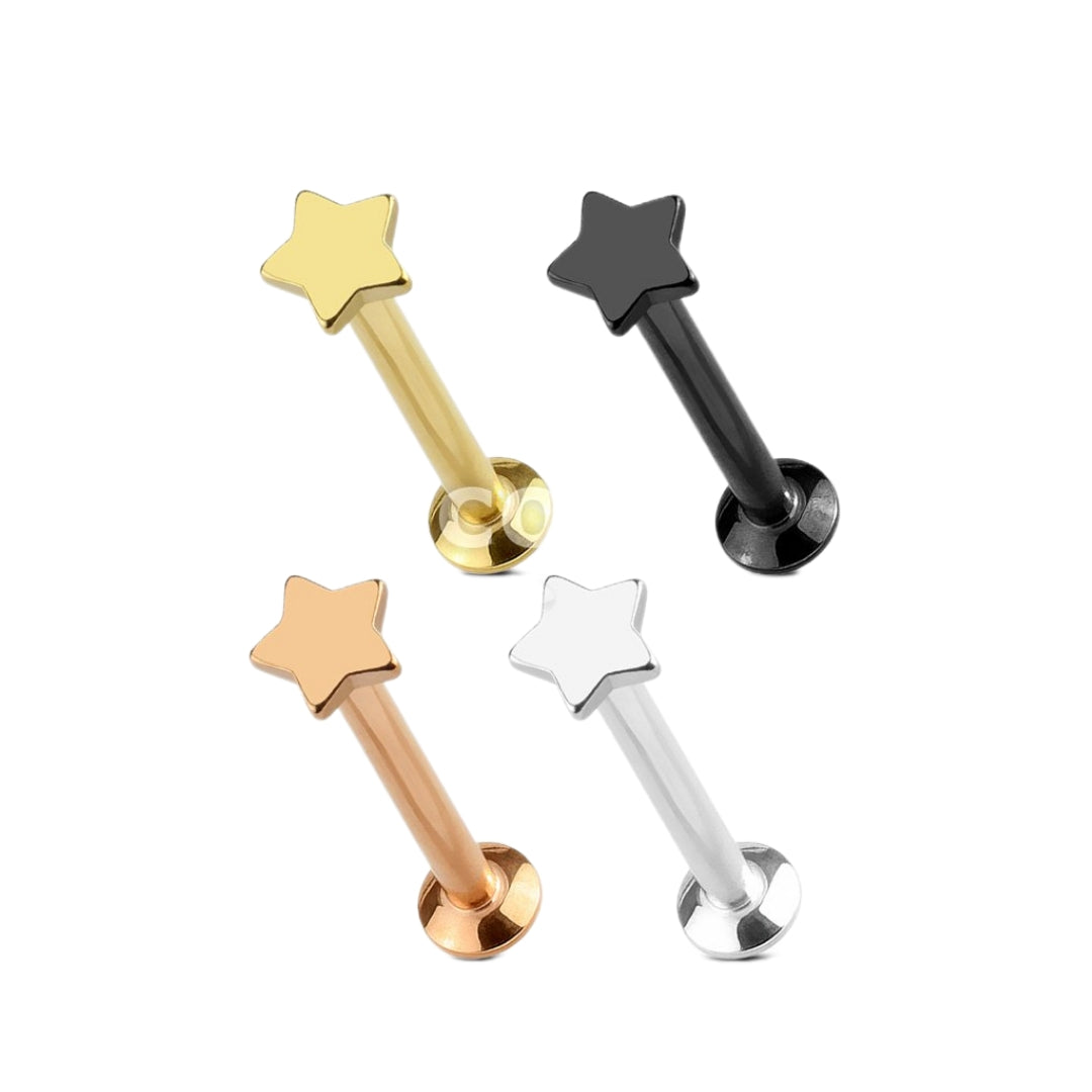 Flat Star Labret.