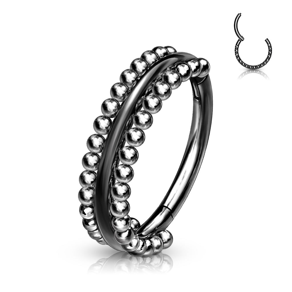 Beaded Hinged Segment Ring.
