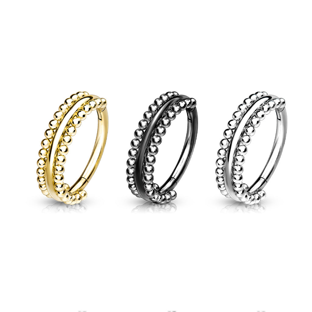 Beaded Hinged Segment Ring.