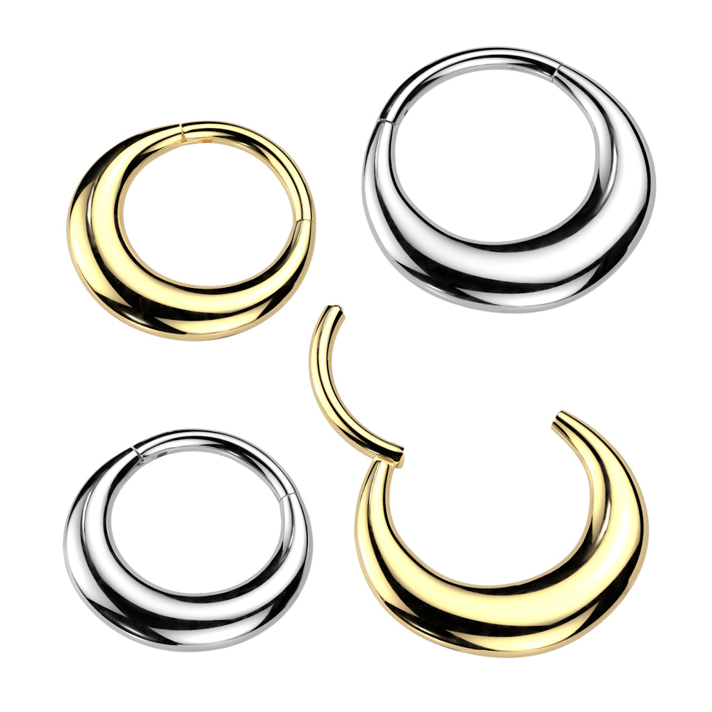 Creole Hinged Segment Ring.