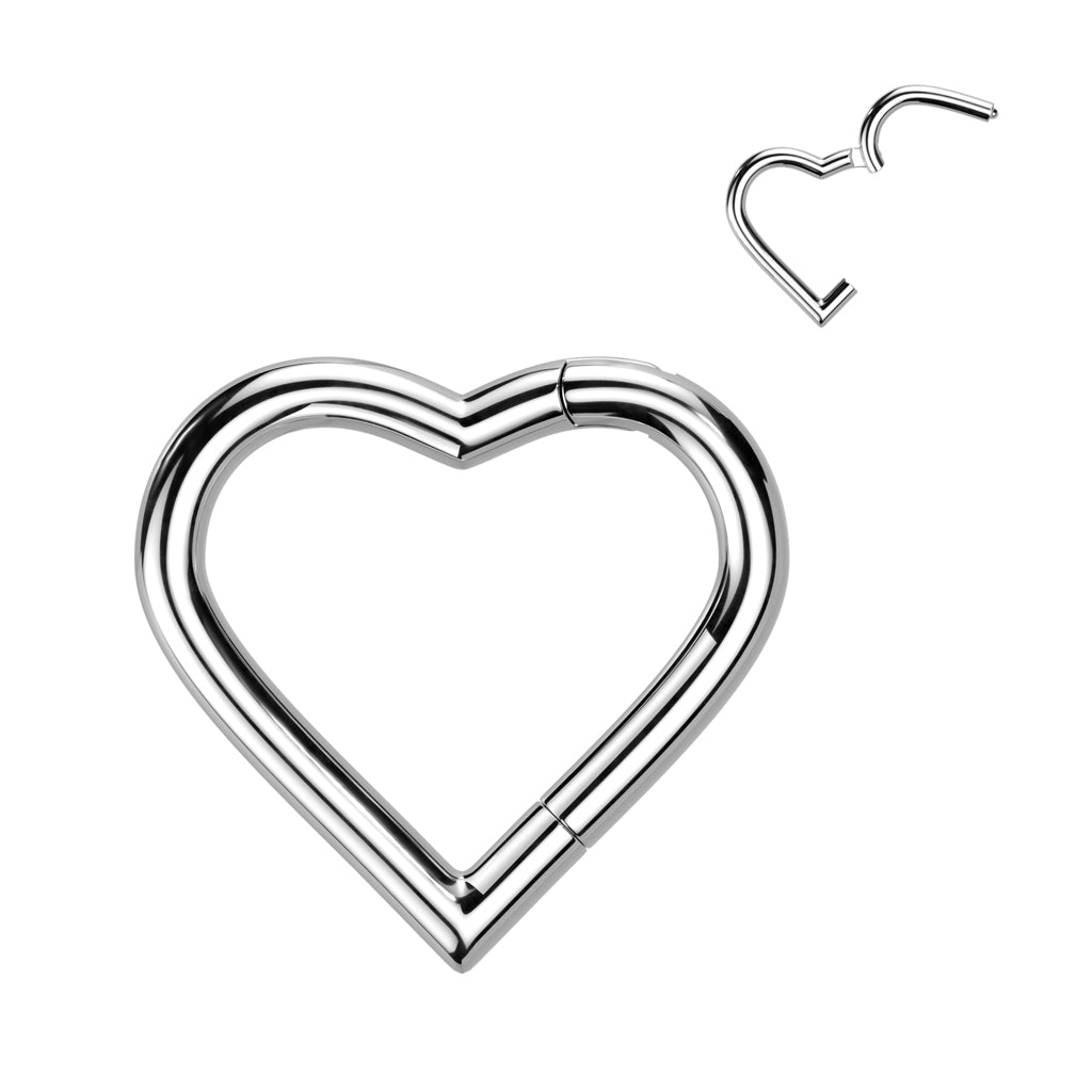 Heart Shaped Hinged Segment Ring.