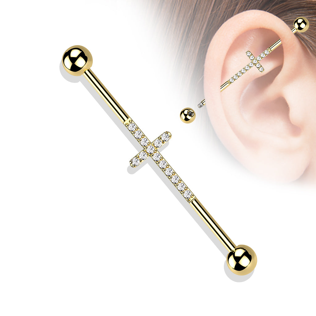 CZ Cross Industrial Barbell.