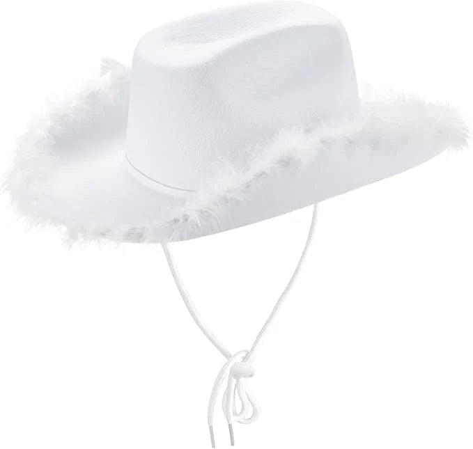 Feather Cowboy Hat