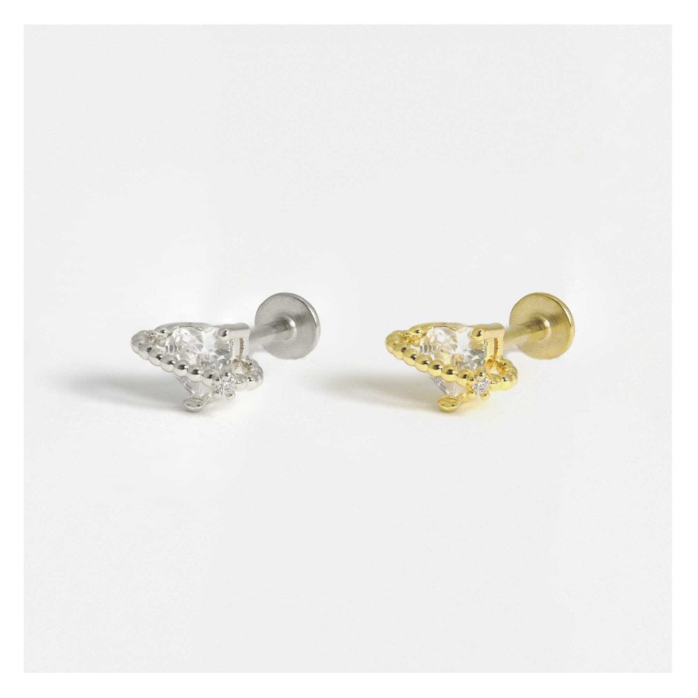 Crystal Heart Labret.