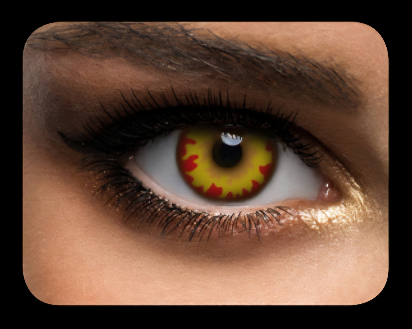 Contact Lenses - Yellow Fire