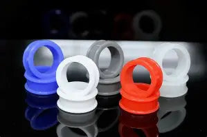 Large Gauge Silicone Tunnels.