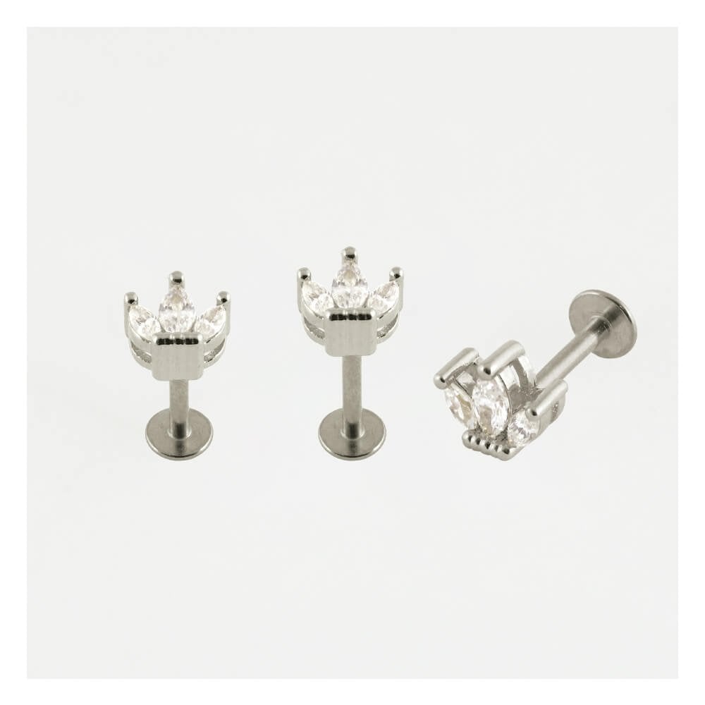3 Point Crown Labret.
