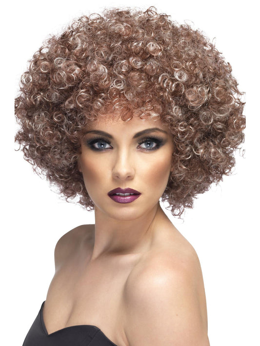 Blonde Brown Afro wig