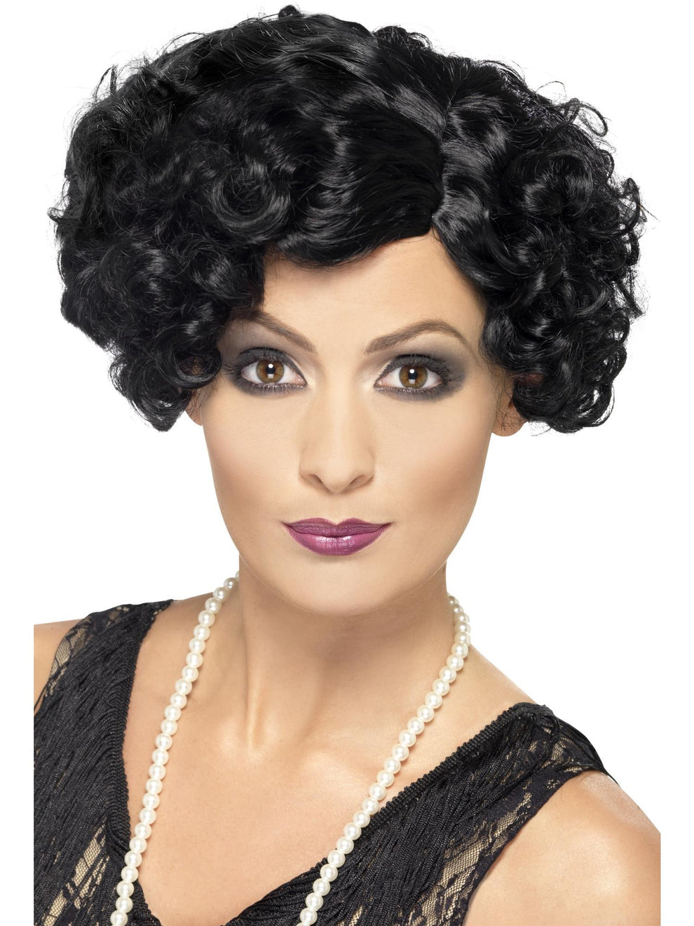 20s Flirty Flapper Wig Black