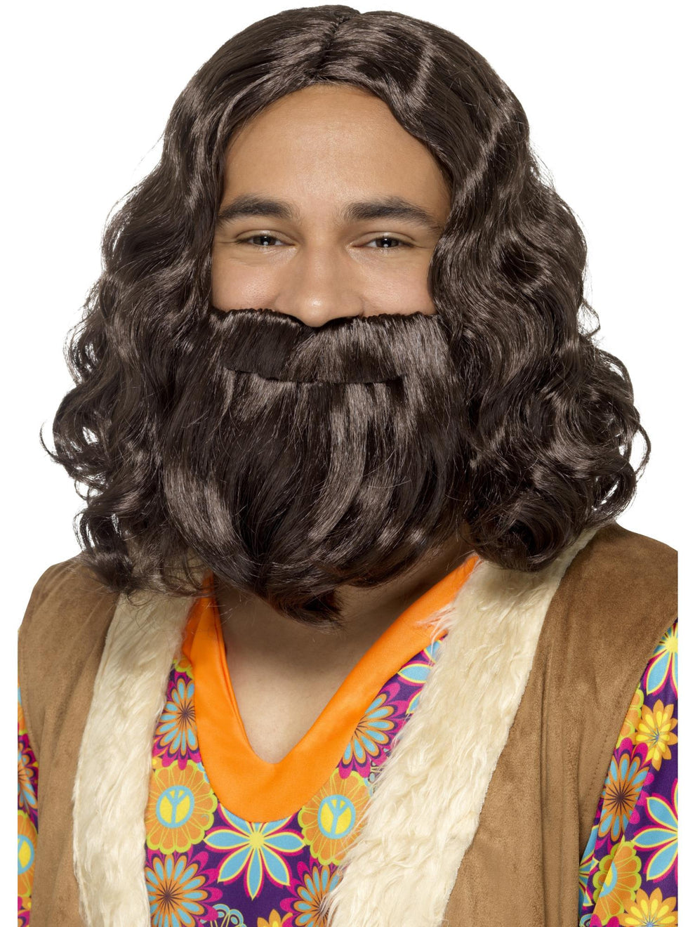 Hippie Wig & Beard Set