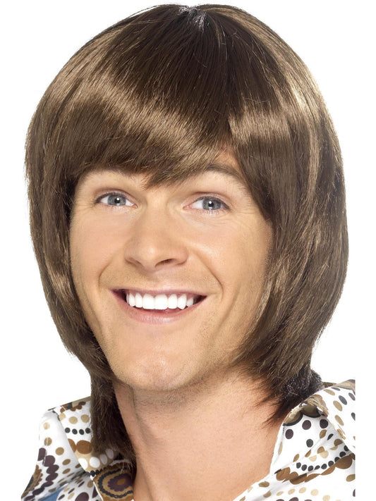 70s Heartthrob Wig Brown