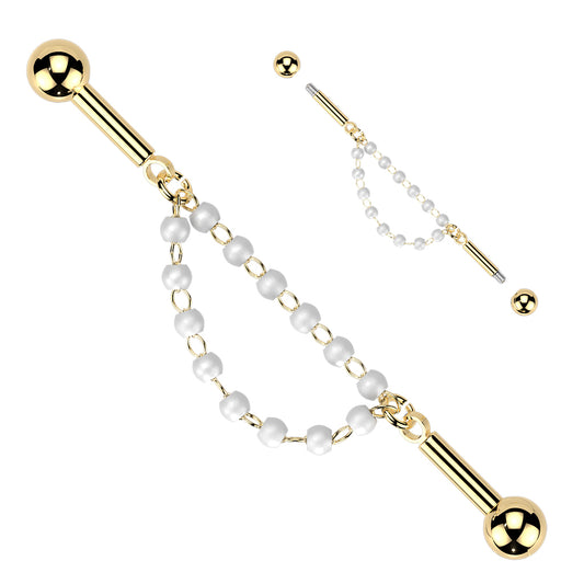 Pearl Double Chain Industrial Barbell.