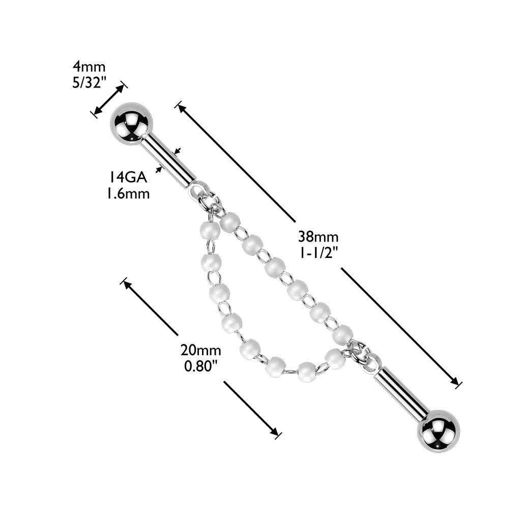 Pearl Double Chain Industrial Barbell.