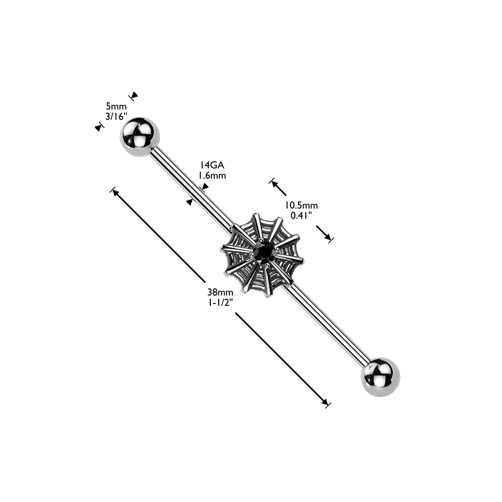 Spider Web Industrial Barbell.
