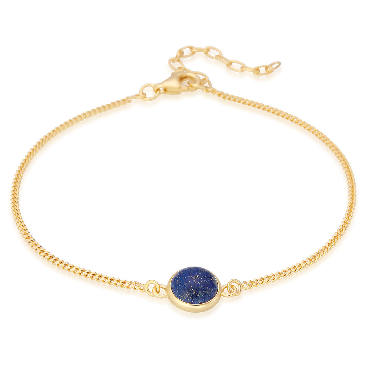 Jemima Lapis Bracelet - Gold Plated