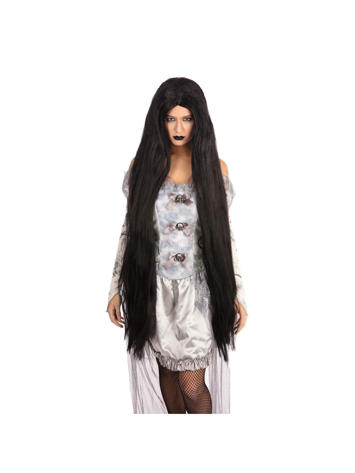 Long black wig