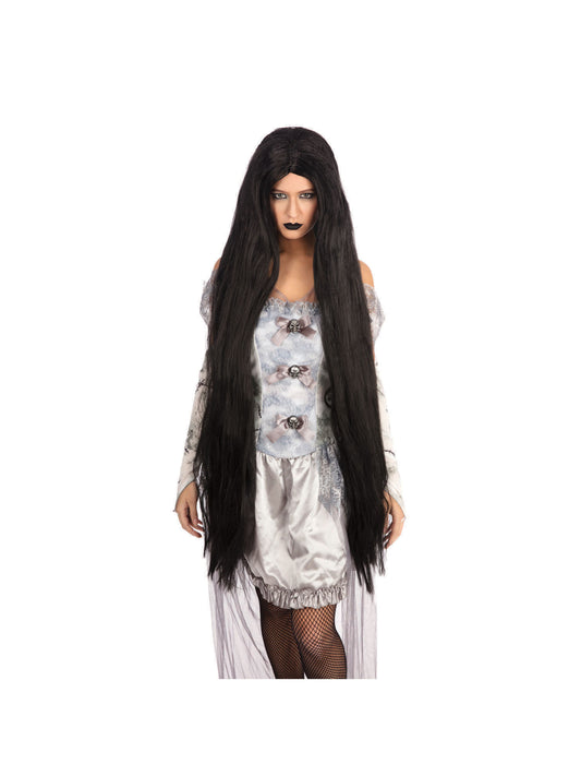 Long black wig