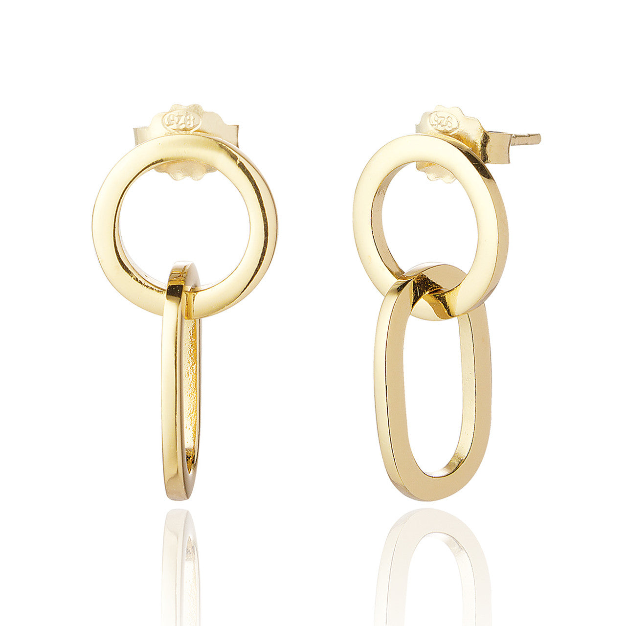 Ariane Drop Earrings Small - Gold Plated