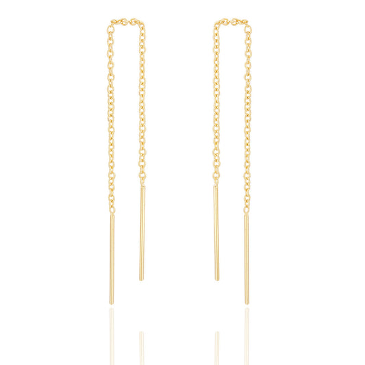 Lex Threader Earrings - Gold Plated