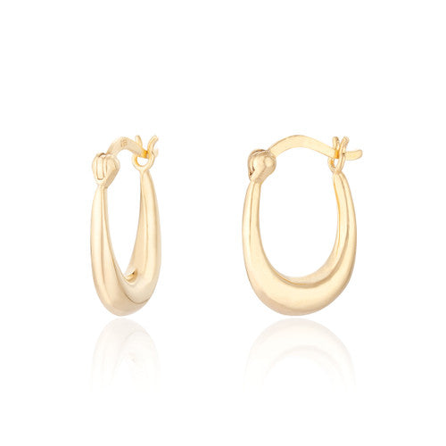 Rosario Creole Hoop Earrings - Gold Plated