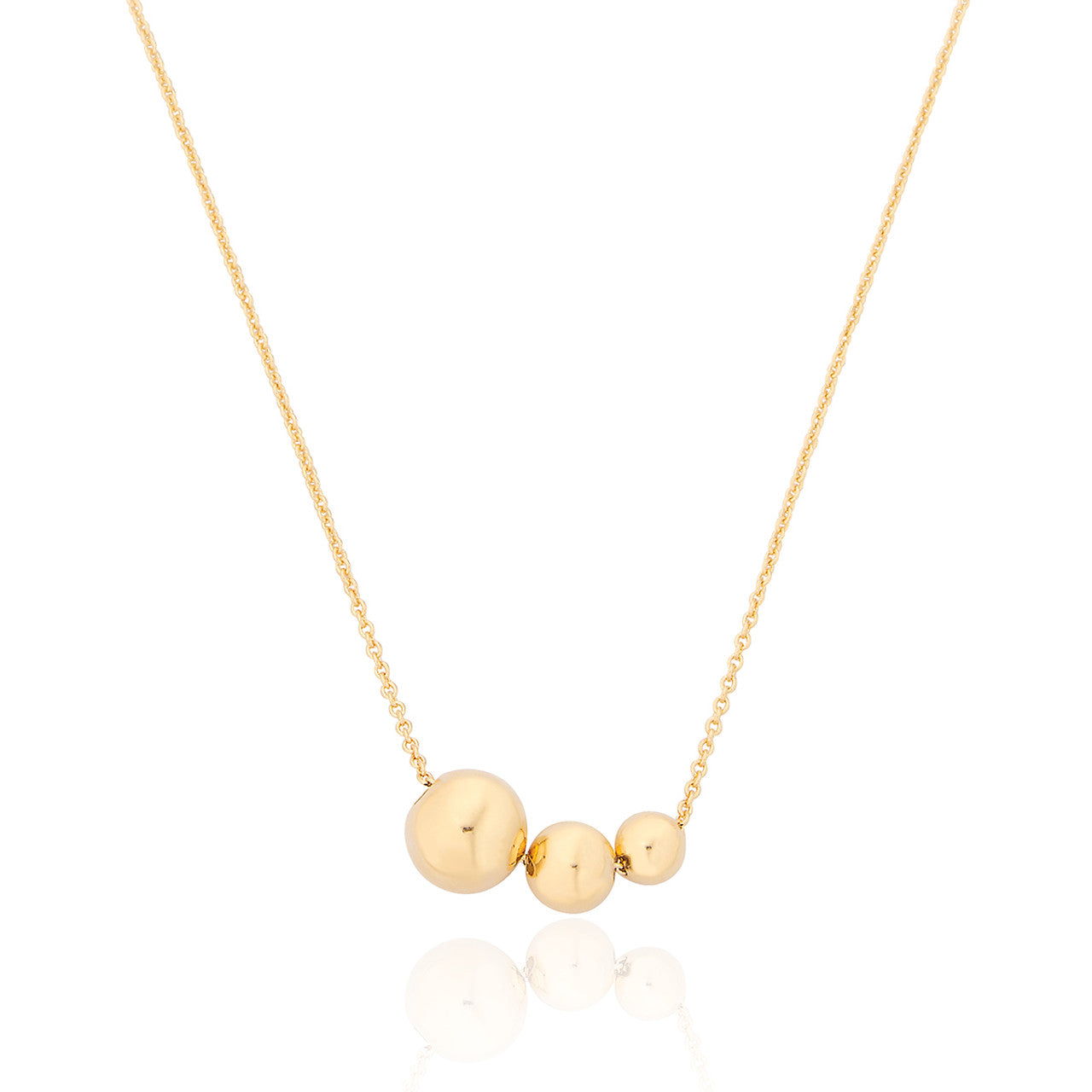 Diaz Ball Necklace - Gold Plated