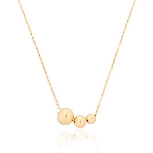 Diaz Ball Necklace - Gold Plated