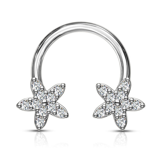CZ Flowers Horseshoe.